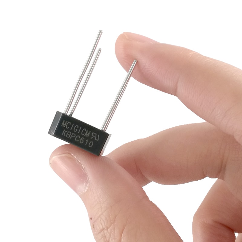 Mcicicm 5 piezas 6A 1000V diodo puente rectificador kbpc610