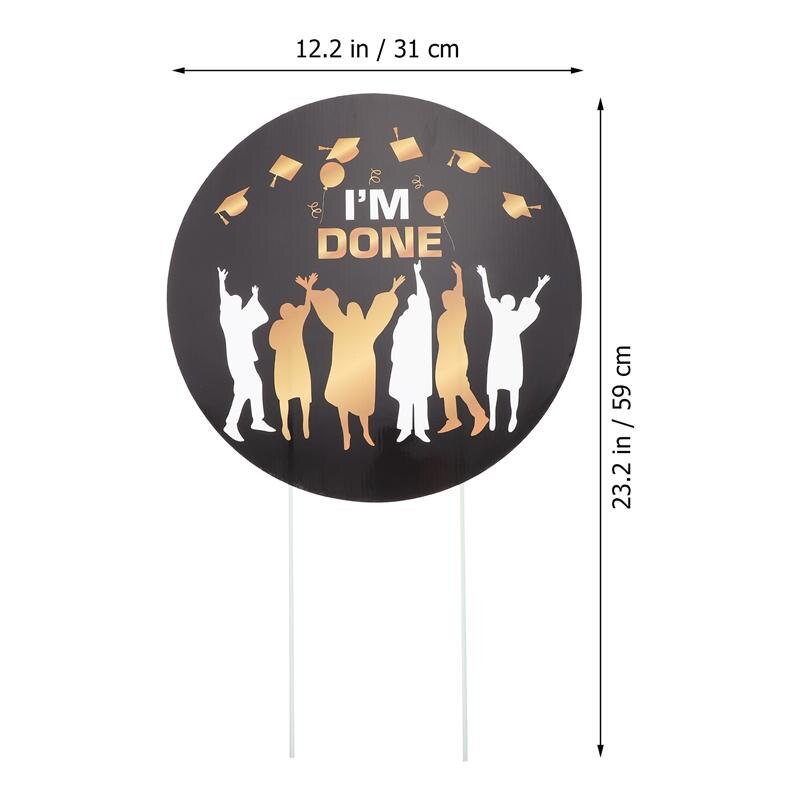 Graduation Yard Sign Decorations Outdoor Garden Graduation Yard Sign Decor: 1 piece C