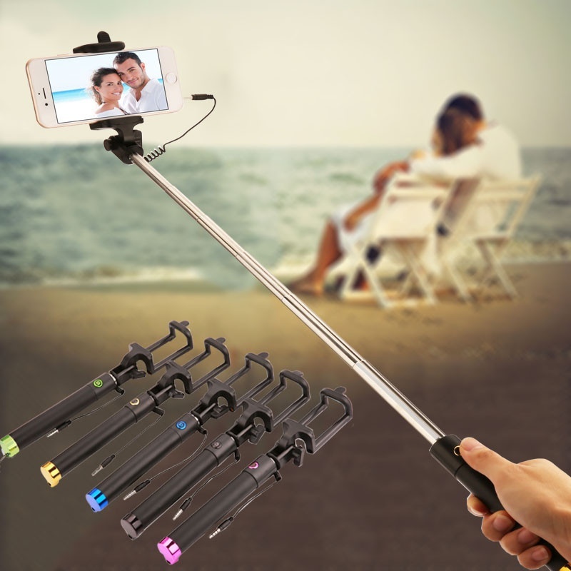 Extensible Selfiestick Para Huawei P30 P20 amigo 20 Pro Lite P Smart Nova 4 3 3i palo Selfie con cable Bastone Selfi Para Movil