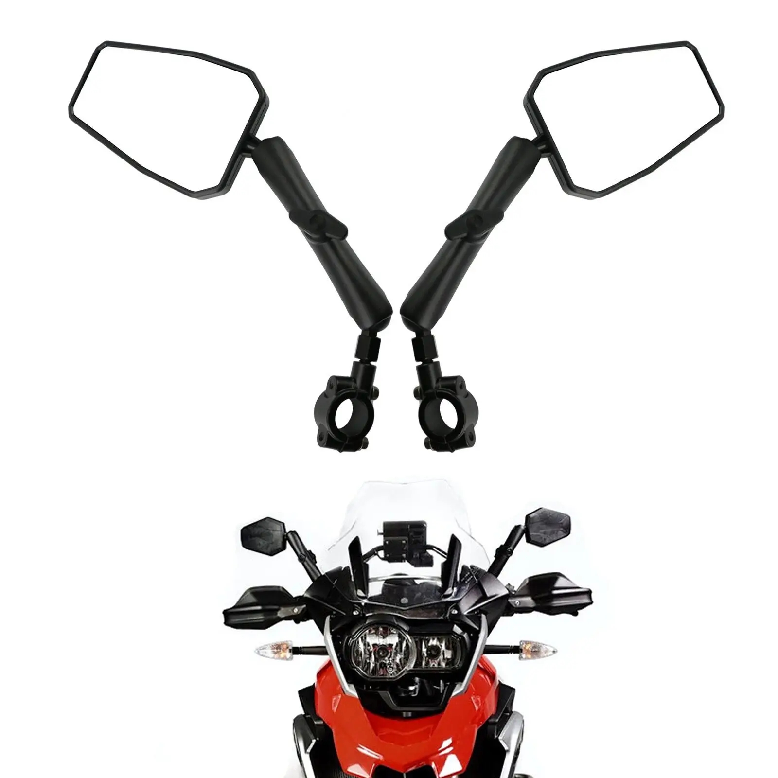Bike Rear View Mirror Reflector Adjustable Rotatable Handlebar Mirror Clear Rearview Electric Scooter Cycling Bicycle Accessorie