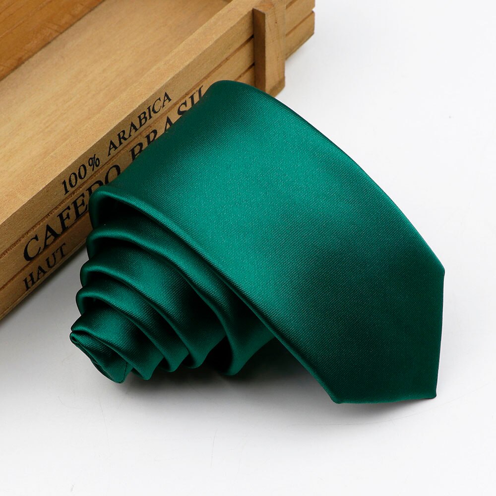 Cravate slim classique pour hommes, couleur unie, rouge, noir, bleu, pour bureau, fête de mariage: 12