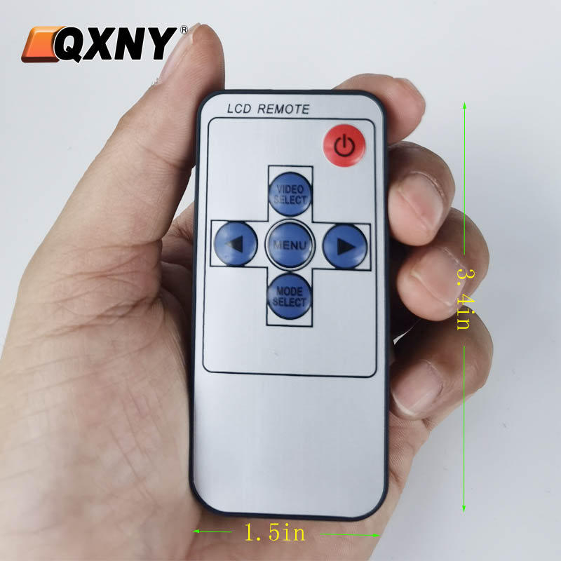 Vehicle Wireless 6 Keys Card Infrared Remote Control for 7/8/9/10.1 Inch TFT Car Monitor Remote Control