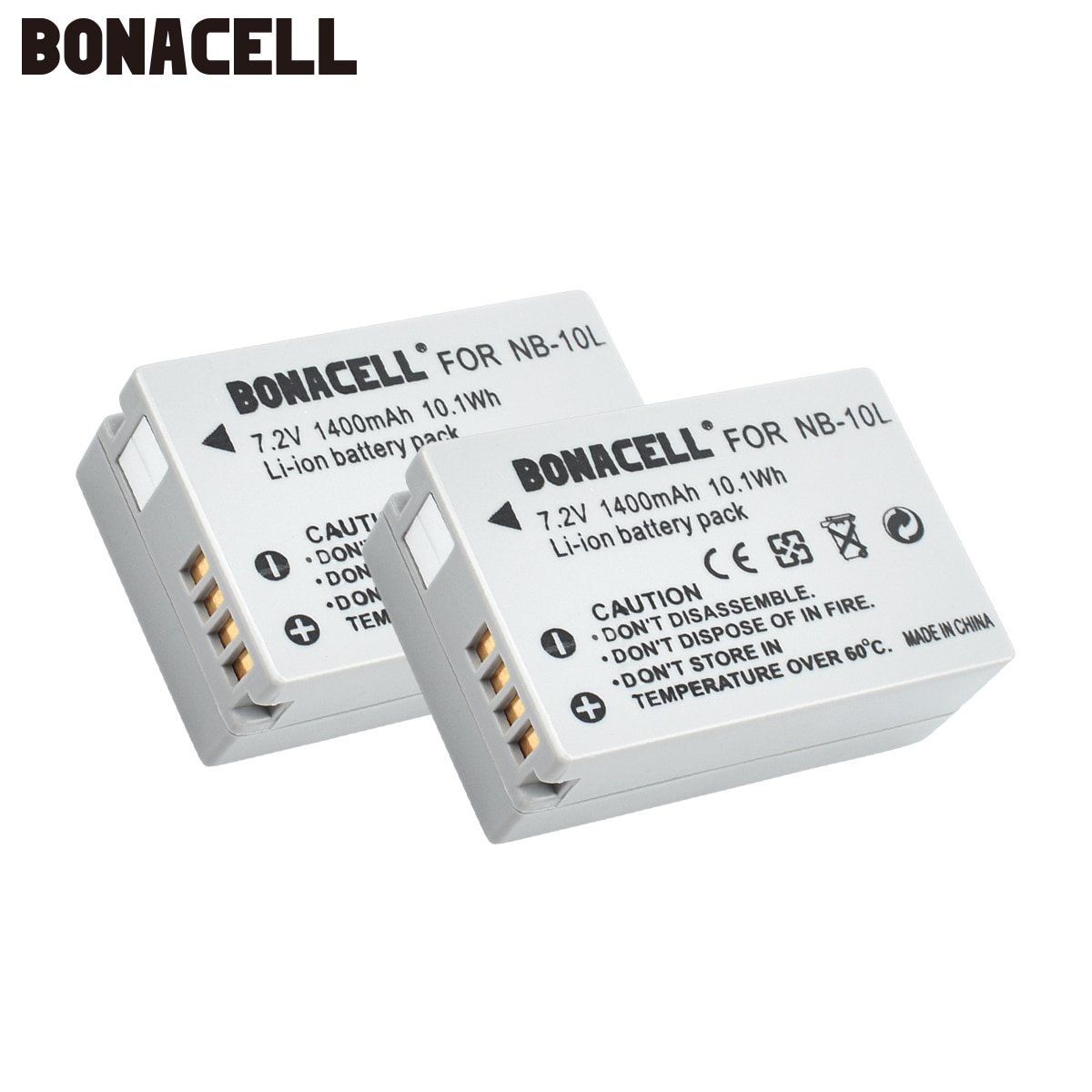 Bonacell 7.2V 1400 Mah NB-10L NB10L Nb 10L Batterijen Voor Canon G1X G15 G16 SX40HS SX50HS SX60HS SX40 SX50 SX60 Hs Bateria L50