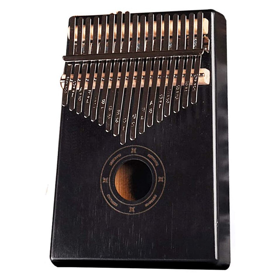 Piano de pulgar portátil de 17 teclas, Kalimba de toro hecho por Piano de dedo de una sola tabla, instrumento Musical de cuerpo de caoba de madera de