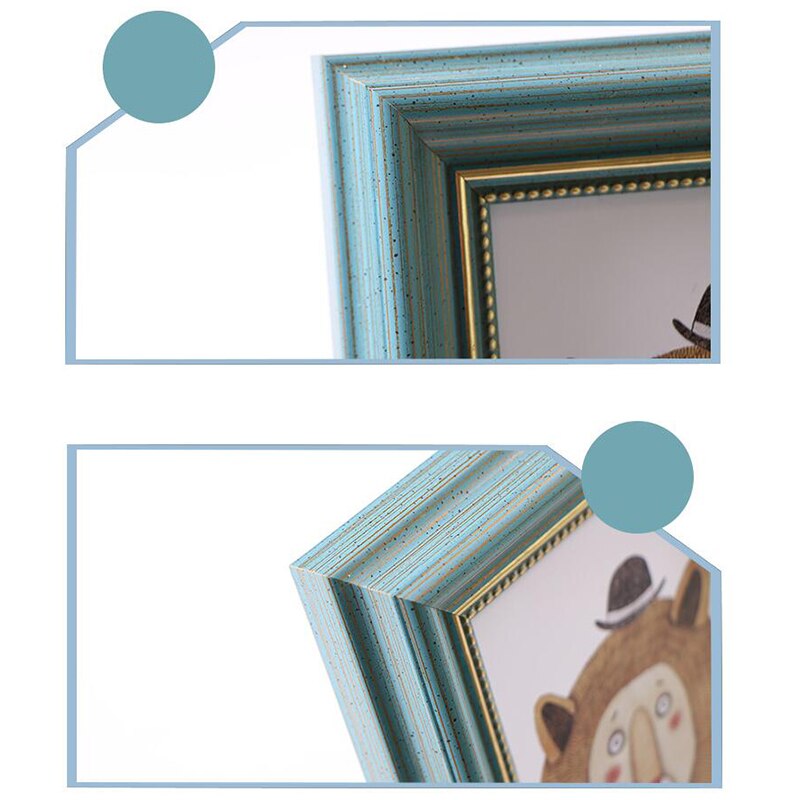 4 Pieces / Set Green European Style Photo Frame on... – Grandado