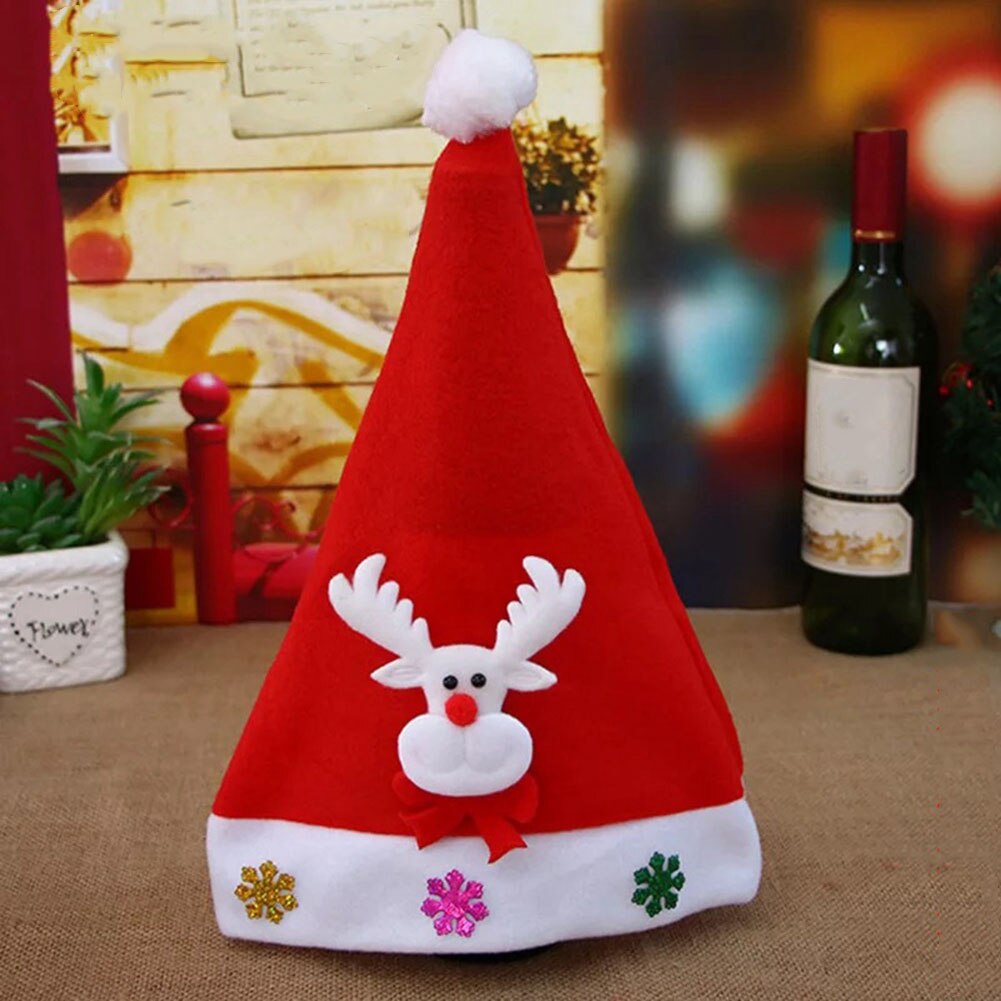 Joyeux noël adulte enfant lumière LED casquette père noël bonhomme de neige Elk chapeau de noël