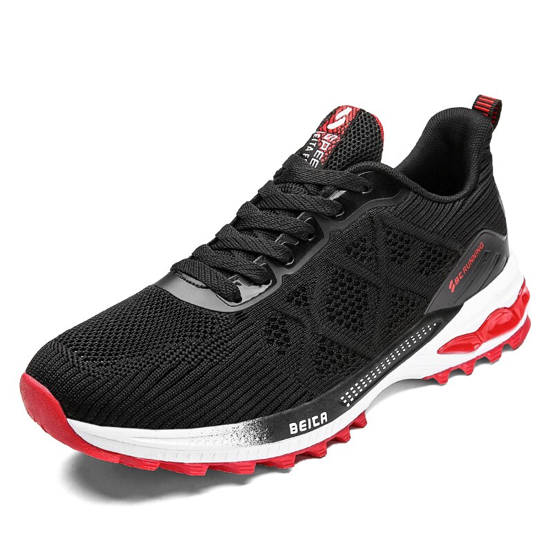 Golf Shoes Men Outdoor Red Orange Man Sport Walking Sneakers Breathable Mesh Male Golf Sneakers Training Non-slip Trainers: Red / 43