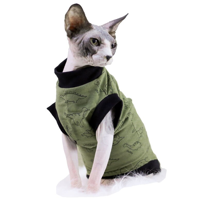 sphynx cat clothes Cat Clothes Spring Summer Cat Apparel Hairless Cat Outfits kitten sphynx clothes