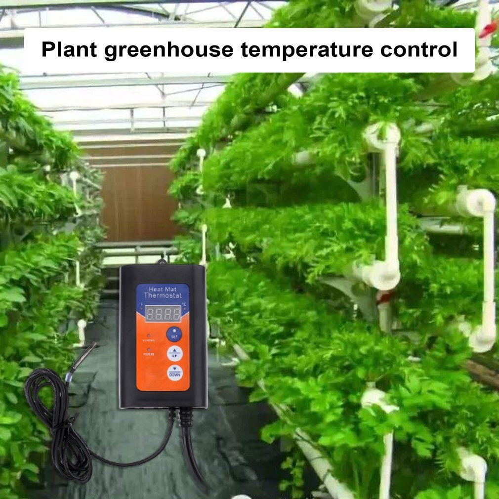 Digital varmemåtte termostat 1150w 230v temperaturregulator til hydroponiske planter frøspiring krybdyr kæledyrsforsyninger