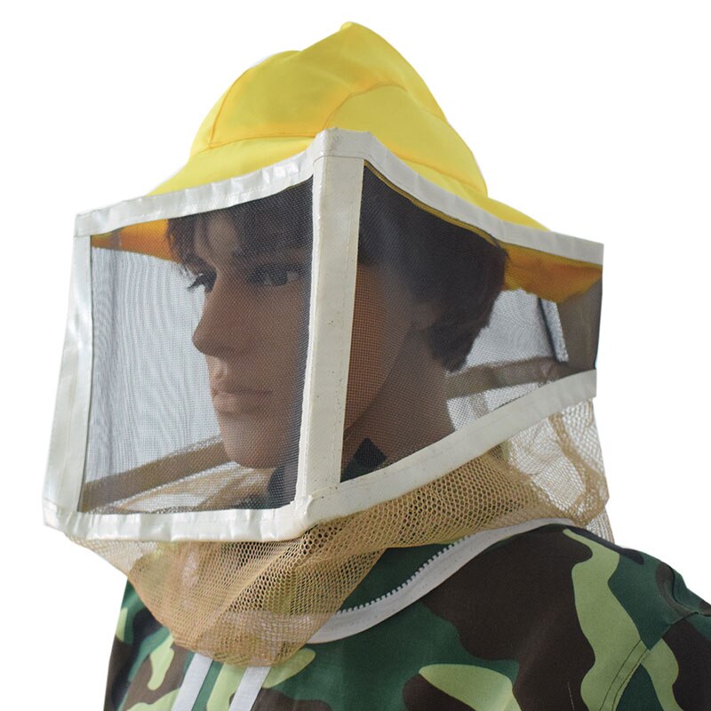 Beekeeper Tool Sting-Less Binding Square Folding Veil with Elastic Beekeeper Hat Square Folding Bee Hat And Veil