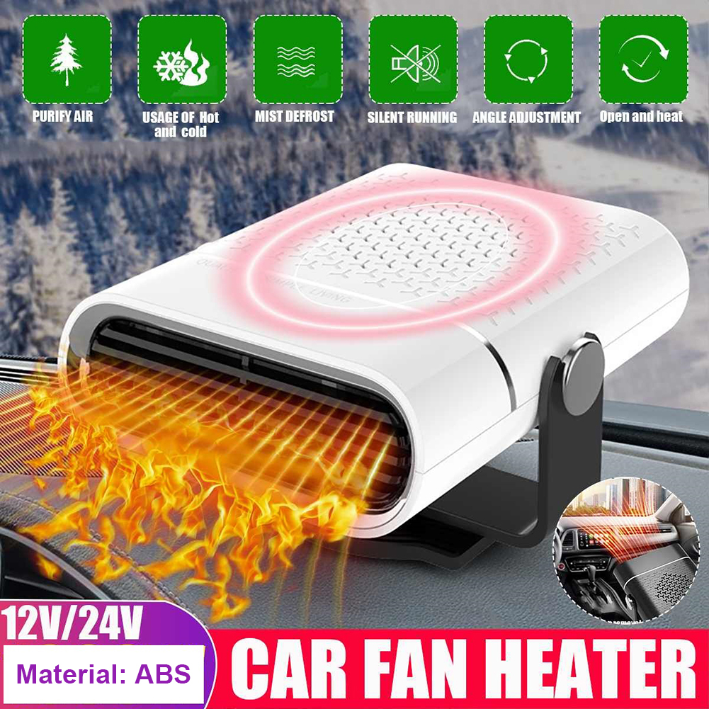Ventilador de calefacción eléctrica para coche, calefacción rápida automática, 12V/24V, 120W, aire acondicionado, ventana de invierno, desempañamiento de parabrisas, descongelación