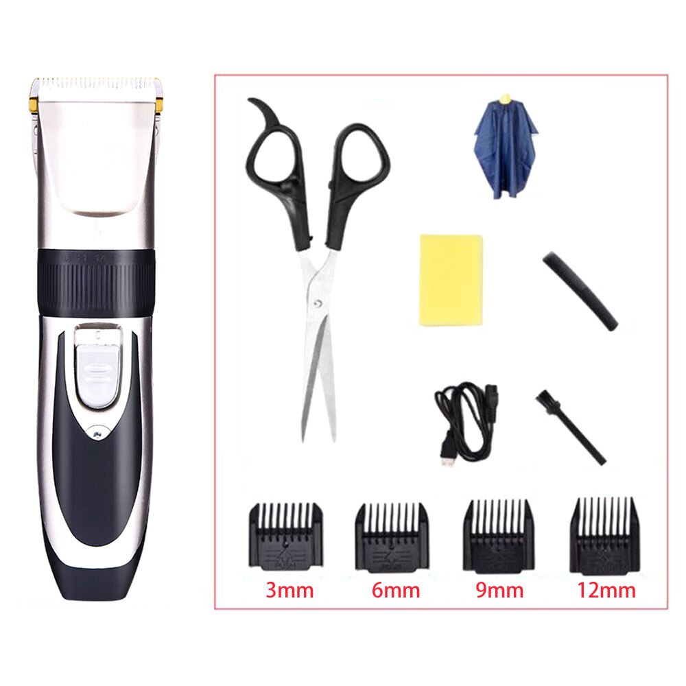 Genopladelige elektriske hårklippere til mænd børn trådløst hårpleje skægtrimmer vandtæt hårskæresæt: Stil 2
