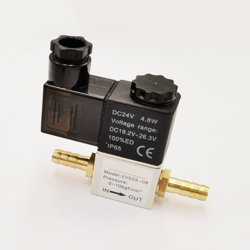 12v 24v 220v pneumatisches elektrisches magnetventil, 2 positionen , 2 anschlüsse, normalerweise geschlossen, luftmagnetventil , 6mm 8mm schlauchanschluss: Gelb / 1-1/4 "