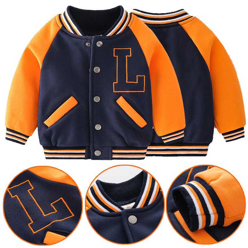 Chaqueta Bomber para niño, camisa de béisbol, prendas de vestir exteriores, ropa Infantil de para adolescentes