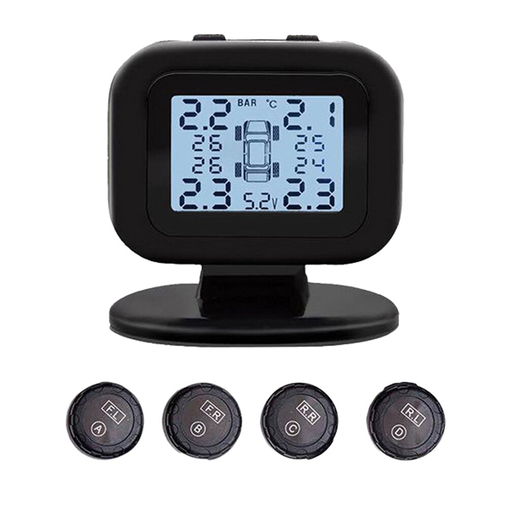 Auto Car Tire Pressure Monitor Tyre Monitoring System External TPMS 0-3.5 Bar