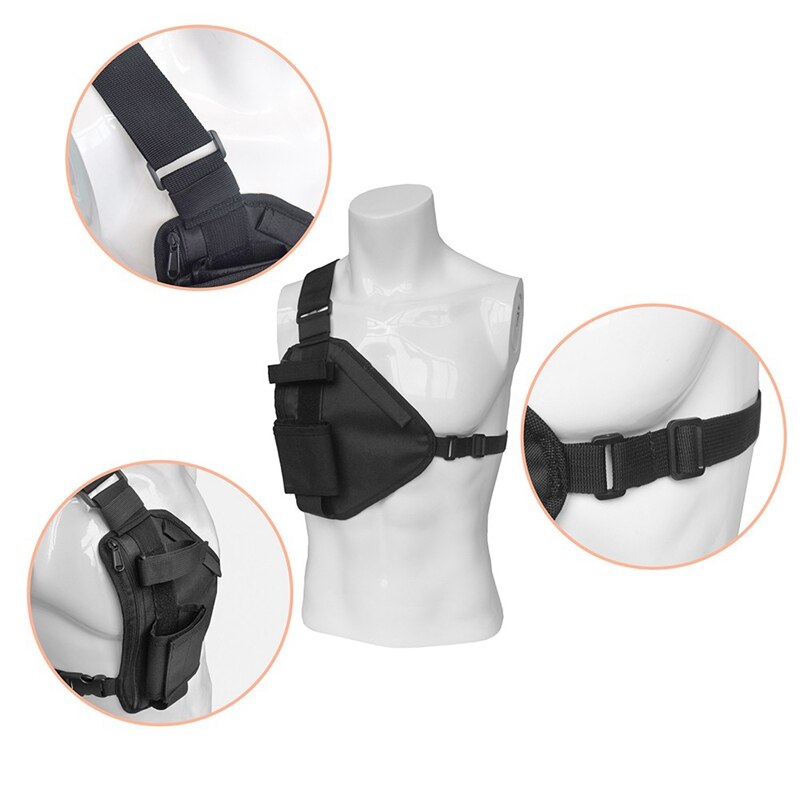 Chest rig 600d oxford stoffen borsttas, portofoon-borsttas, draadloze handgedragen zoek- en reddingsradio, borsttas