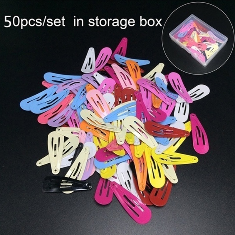 50 Stks/partij 3 Cm Leuke Candy Kleur Baby Clip Meisje Haar Accessoires Prinses Haarspeld Mini Hairclips