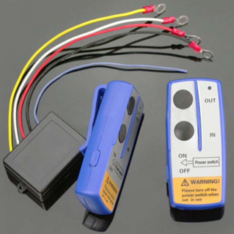 JX-LCLYL 12V 50ft Winch Wireless Remote Control Switch Handset Kit For Jeep ATV SUV UTV