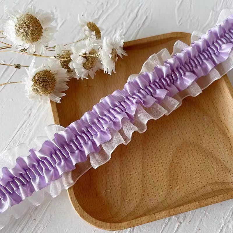 4CM de ancho bordado cuentas de flores blancas tela de encaje de tul cinta para ajuste DIY costura volante apliques Collar decoración de vestido de Dubái: Cobre envejecido