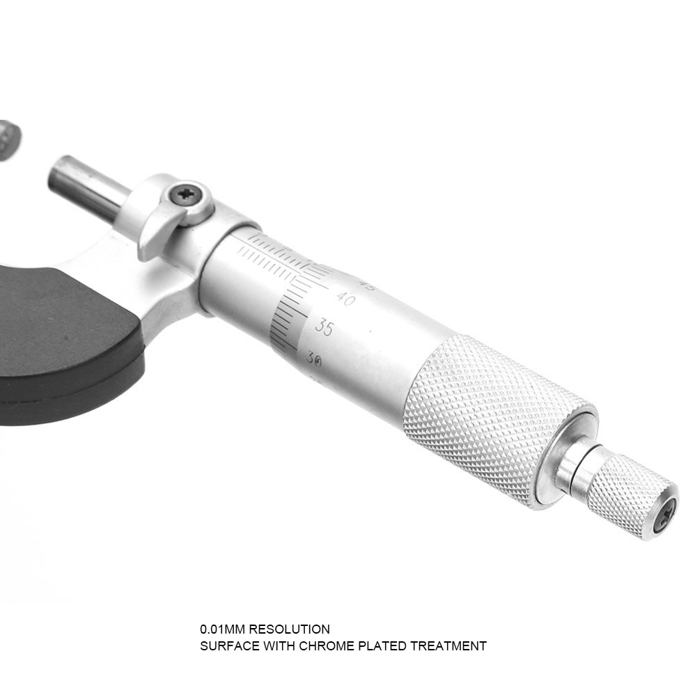 Plated Thickness Gauge Outside Micrometer for Workshop Supplies Workshop Tools
