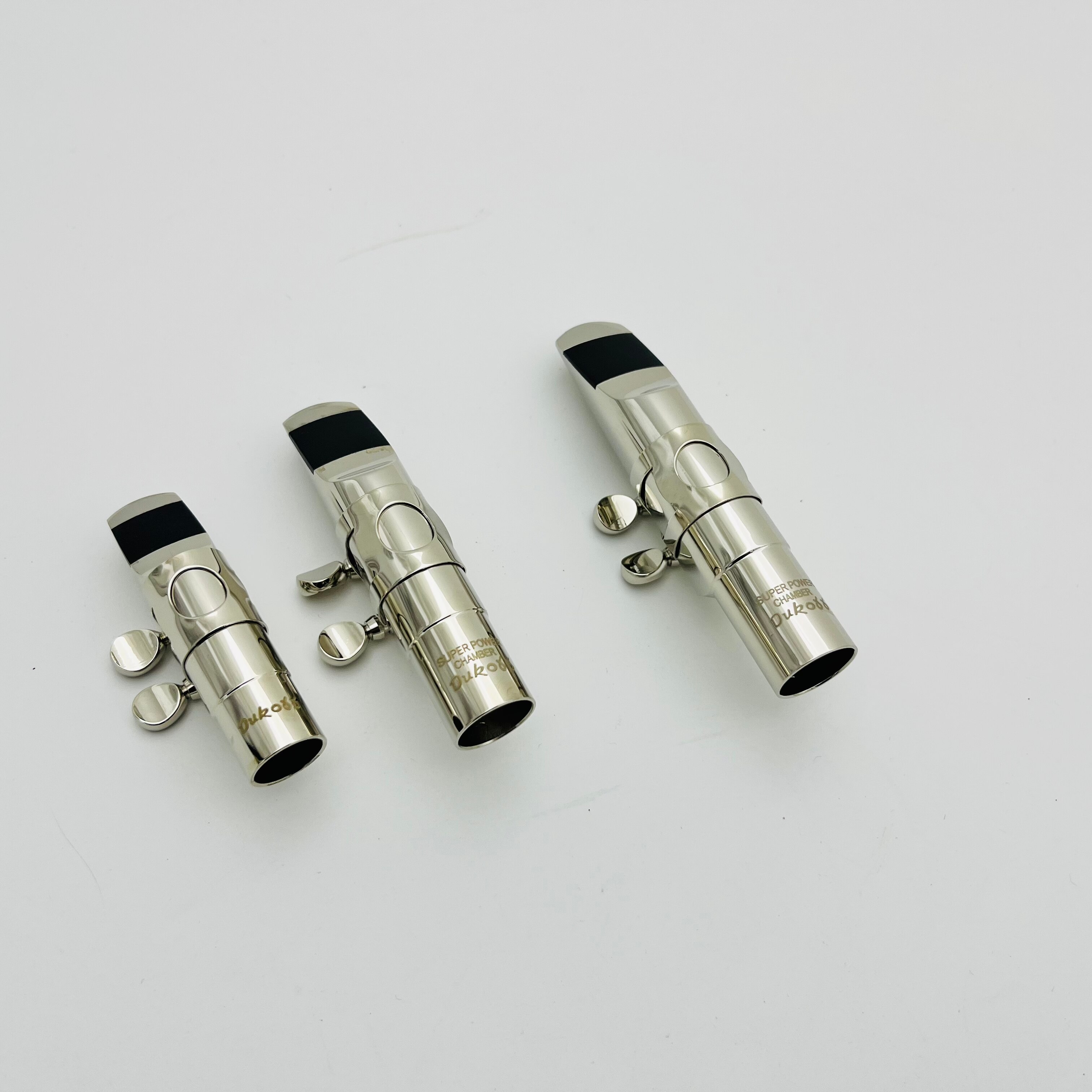 Real Pictures Dukoff Saxophone Mouthpiece Alto Soprano Tenor Size 5 6 7 8 9 Nickel Plated Sax Accessories