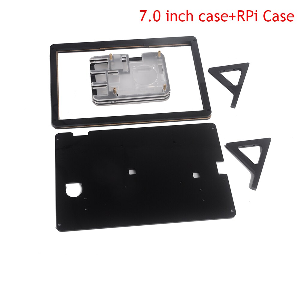 Acryl Zwart Case Voor Nextion Verbeterde Display Module 2.4/2.8/3.2/3.5/4.3/5.0/ 7.0 Inch Acryl Nextion Case: with RPI case for 7