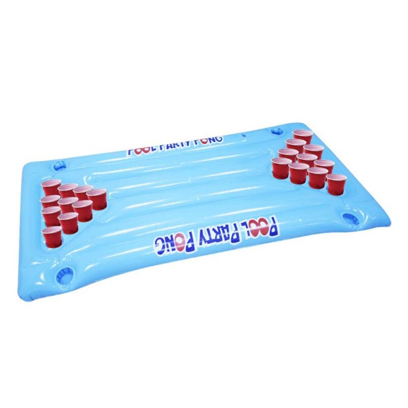 Aufblasbare Luft Matratze Bett Bahre Pong Spiel Schwimmbad Tisch Partei Schwimmbad Wasser Schwimm Trinken