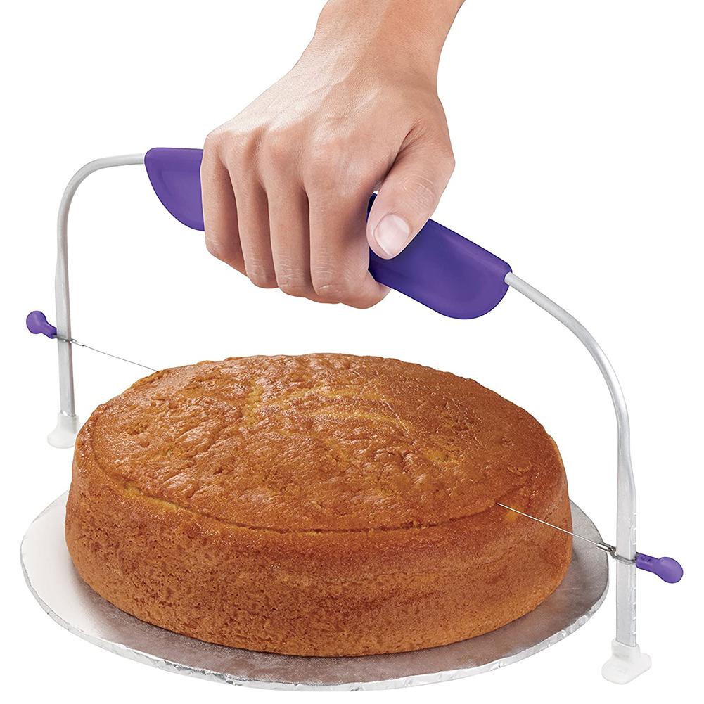 Rvs Verstelbare Wire Cake Cutter Slicer Leveler Diy Cake Bakken Tool Taart Schraper Keuken Accessorie
