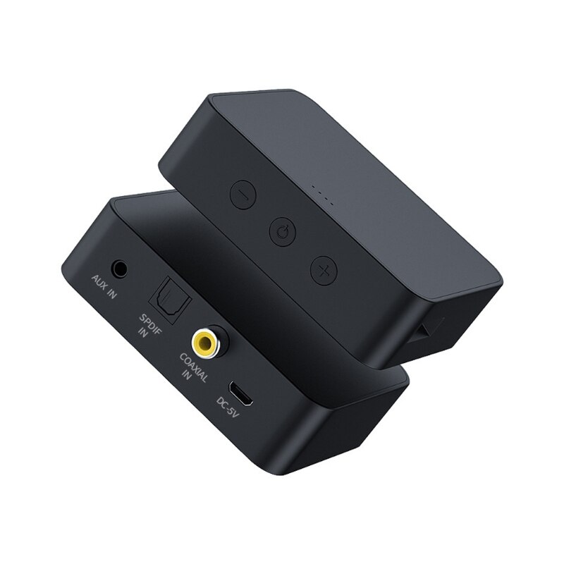 R9JA Bluetooth-compatible 5.0 Transmitter with 3.5mm Aux SPDIF RCA TF Card Hifi Music Adapter for Car TV PC Speaker