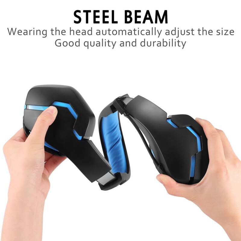 G10 Head-Mounted Gaming Headset Microphone Wired Stereo Bass USB Headset for PS4/PS5 Computer PC Laptop