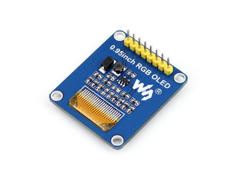 O envio gratuito de 0.95 polegada RGB OLED, a interface SPI, em linha reta/vertical pinheader