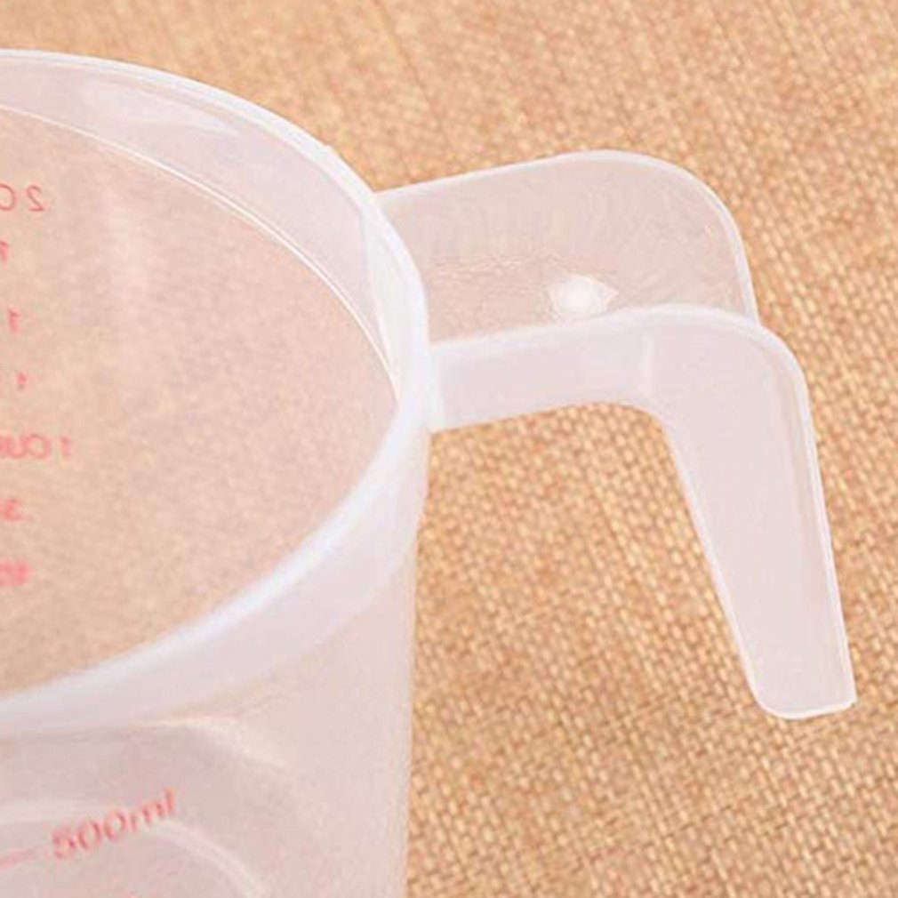 Food grade plastic measuring instruments with scale durable portable plastic measuring cup tool cups