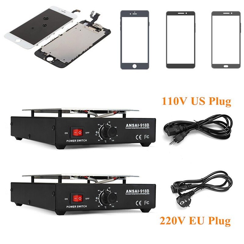Screen Separator Auto Verwarming Metalen Telefoon Reparatie Machine Glas Removal Verwarming Platform Plaat Lcd-scherm Afscheiders