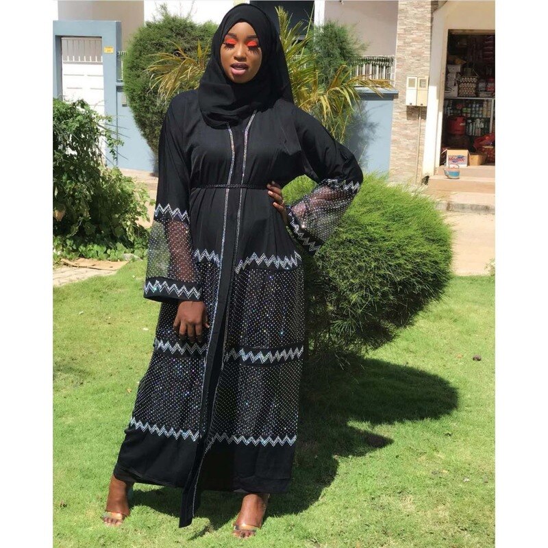 Ramadan Eid moubarak Abaya dubaï Femme turc de luxe Hijab robe musulmane robes africaines Abayas pour les femmes caftan vêtements islamiques