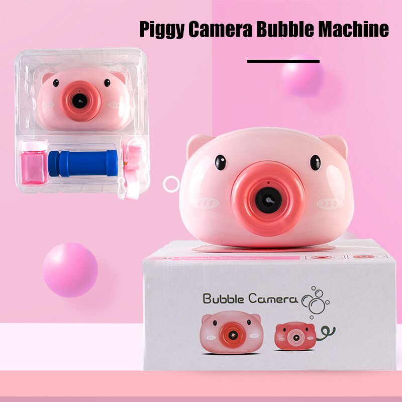Cartoon Automatische Bubble Machine Voor Baby 'S Animal Vorm Camera Voor Kinderen H7JP