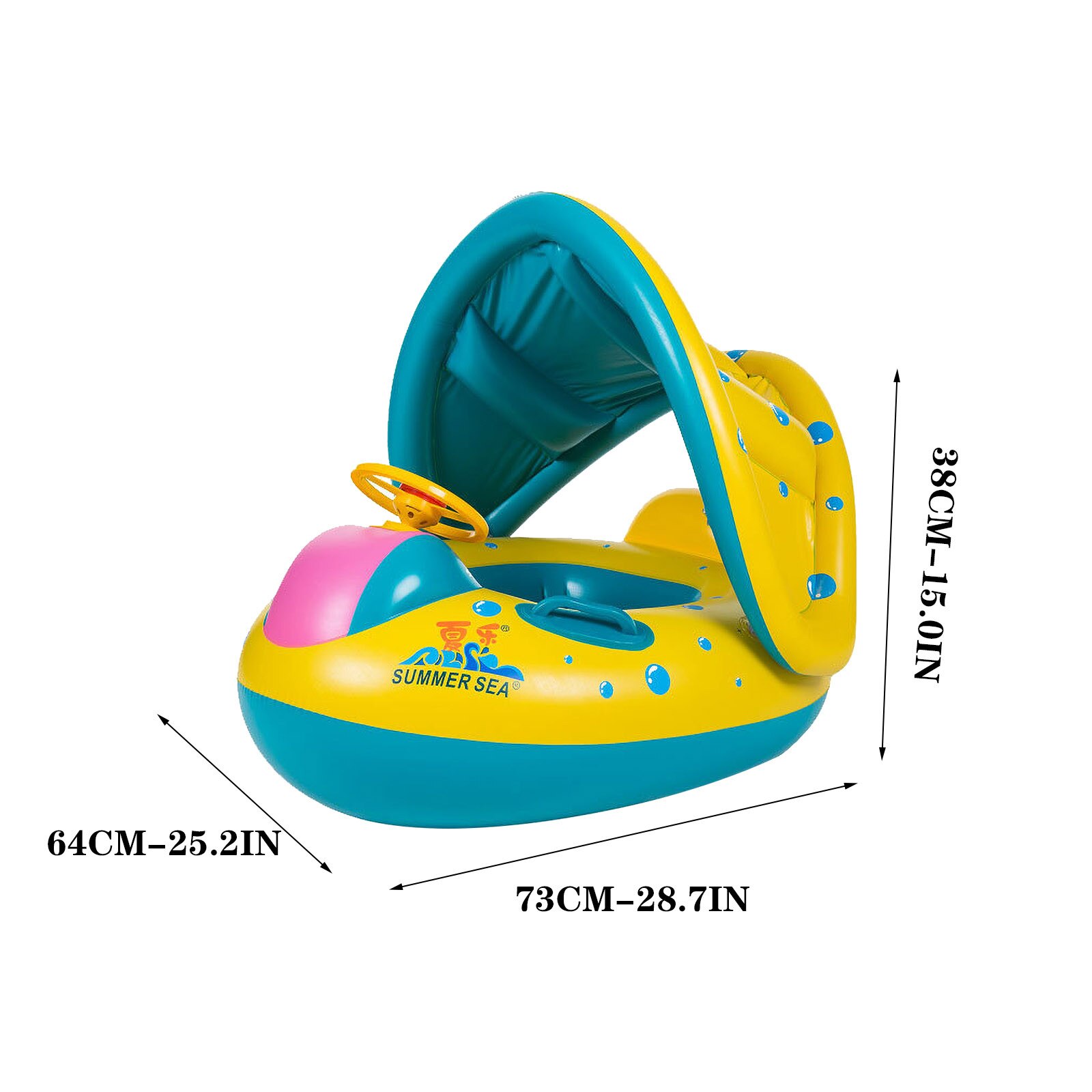 Baby Veiligheid Luifel Zwemmen Boot Zomer Kinderen Opblaasbare Zwemmen Seat Op Het Water Zwemmen Zwembad Accessoires Zwembad Drijft Speelgoed