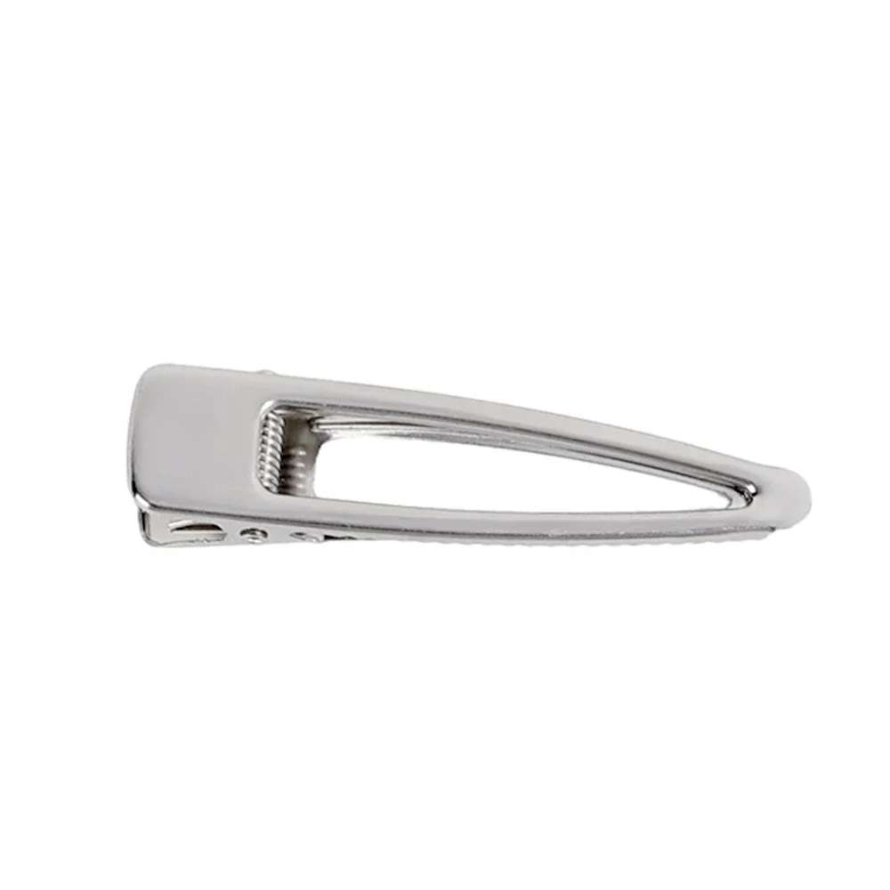 Einfache Metall-Haarspangen im Y2K-Mennium-Stil, hochwertige silberne Haarspangen, Premium-Feeling, süße, coole Haarnadel, leichte Luxus-Haar-Accessoires: Grau