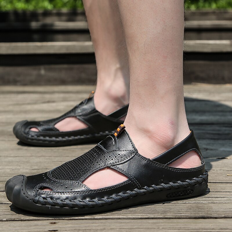 Été herren sommer hommes baskets confort zapatillas décontracté taille schuhe ete sandles homme hommes sandale heren