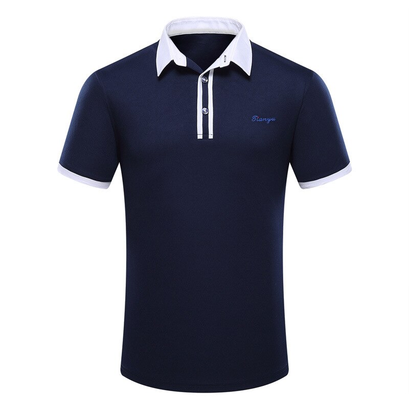 Golf Shirts Voor Mannen Zomer Korte Mouw Turn-Down Kraag Sportkleding Mannelijke Ademend Sneldrogend Tops Voor Tennis golf 5 Kleur D0659