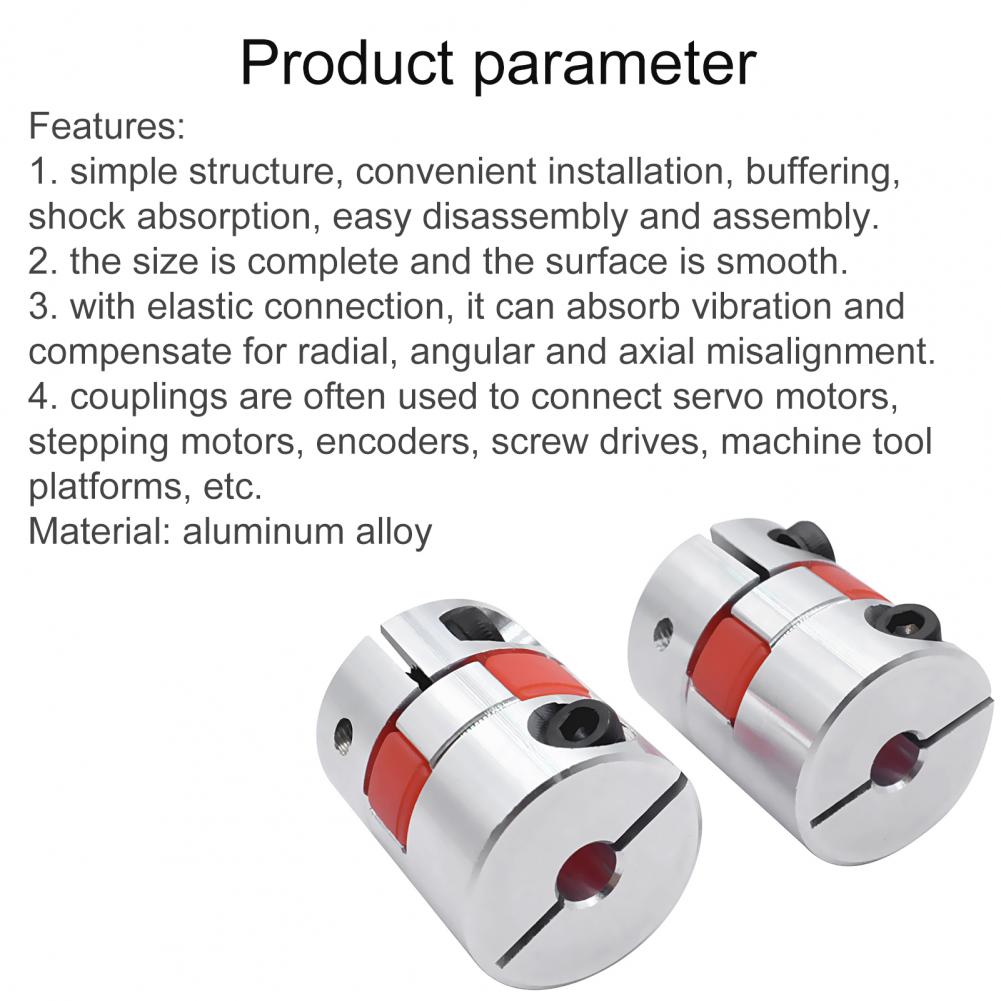 Welle Kupplung Zerlegbare flexibel Aluminium Legierung Integration Pflaume Koppler für 3D Drucker Aluminium Motor- Kiefer Welle Koppler