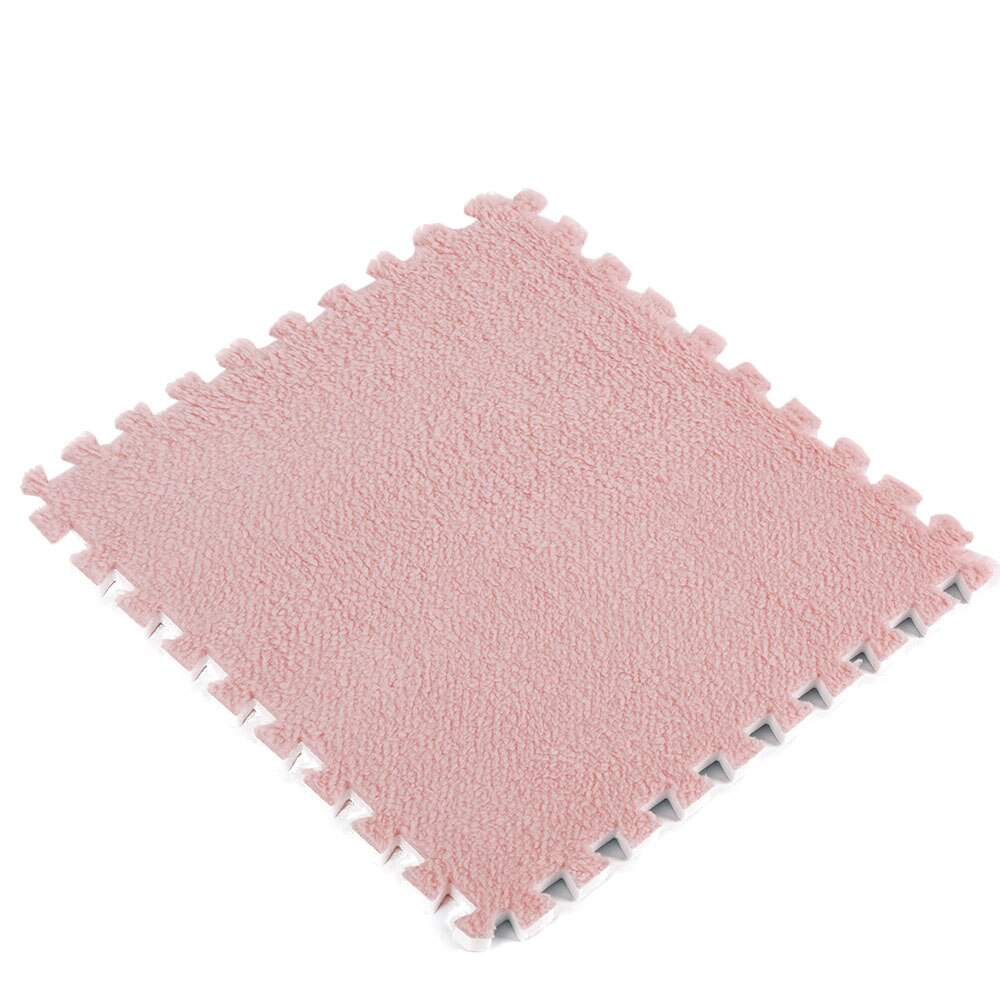 Odorless Splicing Carpet Shockproof Waterproof Antiskid 30 30 0.6cm EVA Plastic Foam Safe Ultra Thick Floor Cover: Pink