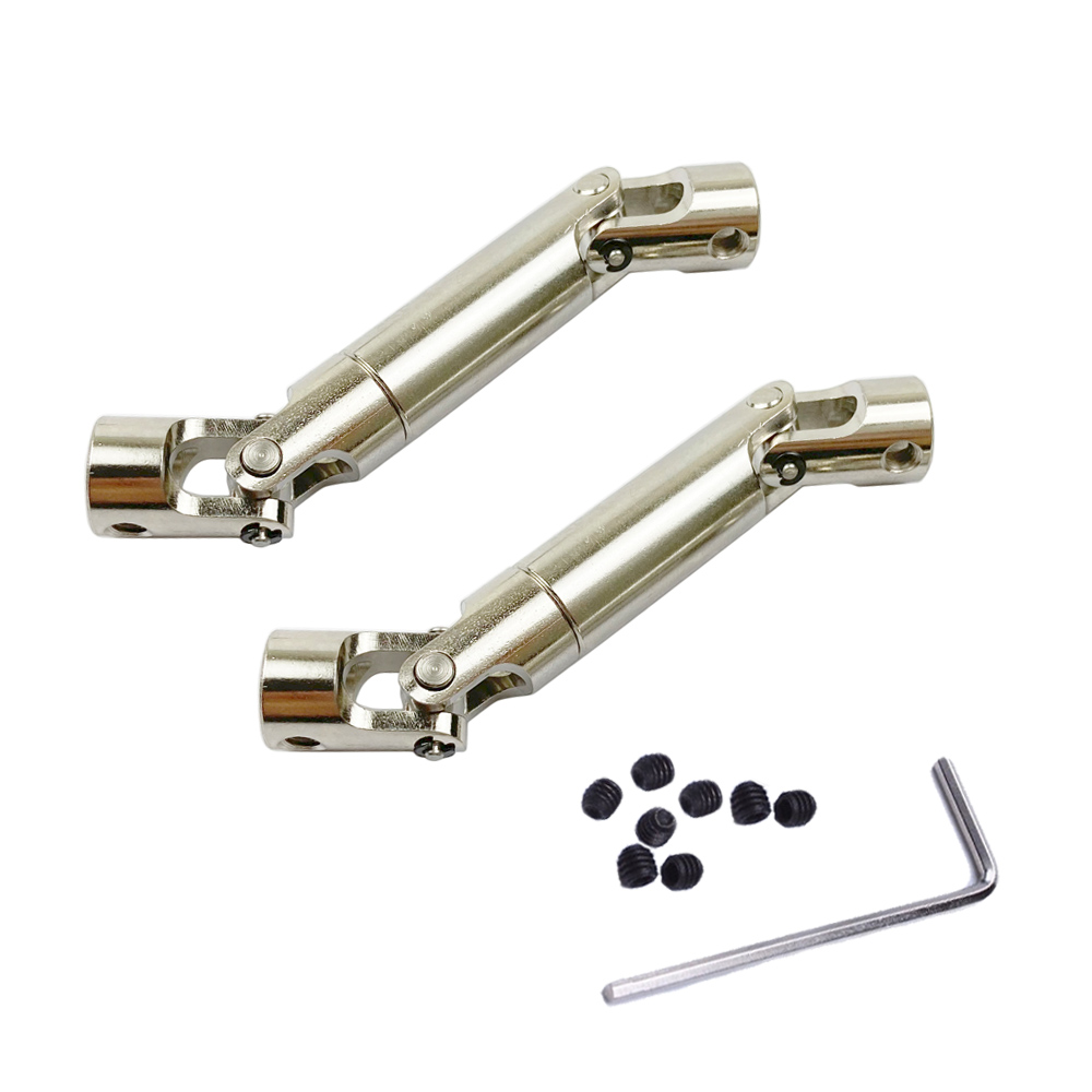 Metalen Cvd Cardanas Voor MN86K MN86KS MN86 MN86S Mn G500 1/12 Rc Car Upgrade Onderdelen Accessoires: 2pcs(L80mm)