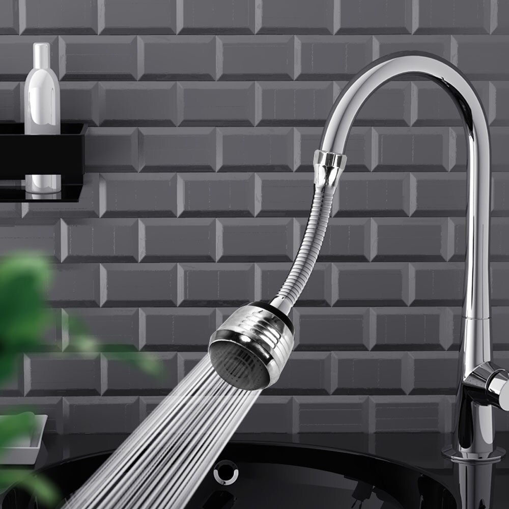 360 Degree Rotating Bubbler Filter Tap Adapter Faucet Extender High Pressure Nozzle 2 Modes Adjustable Water Saving