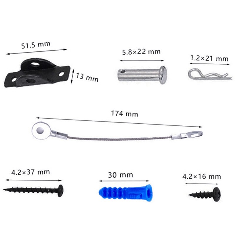 Meuble Anti-chute dispositif armoire livre étagère Anti-chute ceinture armoire Anti-chute fixation boucle, 4 ensemble