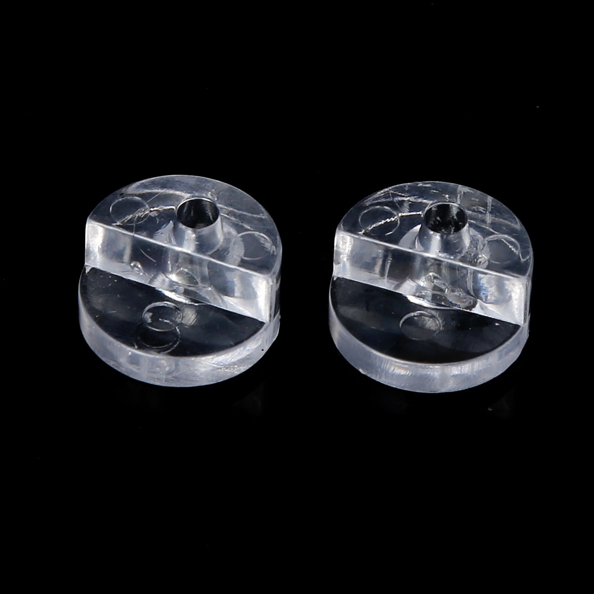 100Pcs Transparent Plastic Glass Panel Retainer Mirror Fix Clips Accessories for Cabinet Door Window Dressing Hardware