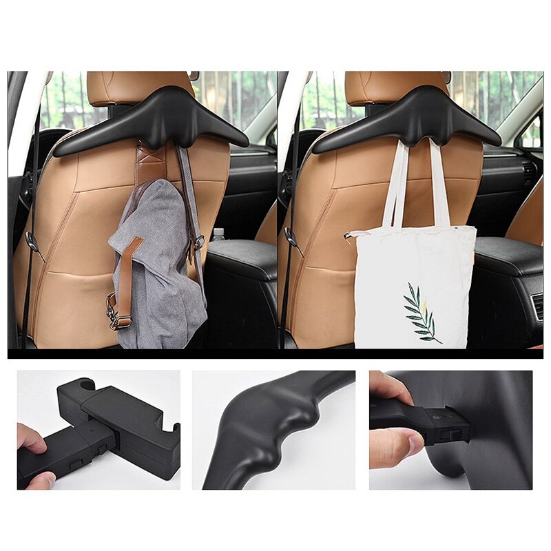 Cintre Appui-Tête Pour Voiture - Support Pour Vêtements Arrière - Multifonctionnel - HUIOP