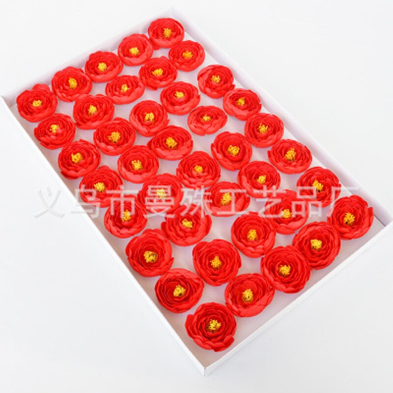 40Pcs Peony Eternal Flower Flower Head Soap Flower Petal Bouquet Making Wedding Favors Valentine's Day