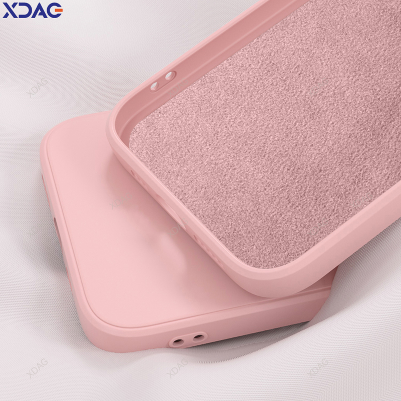 Funda de teléfono Original para OPPO Reno14 Reno 14 Pro 14Pro 5G Funda de con borde recto de silicona líquida suave y Simple