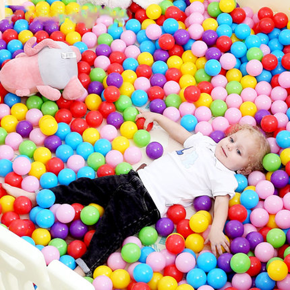 400 pcs/lot Eco-Friendly colored Soft Plastic Water Pool Ocean Wave Ball Baby Toys Stress Air Ball Outdoor Fun Sports Kid Toys