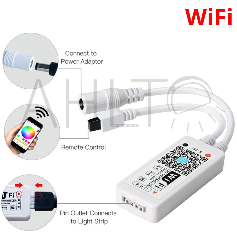 WiFi Controller Mini 24Key 44Key IR RGB Controller DC12V WiFi Wireless Remote DIY RGB LED Strip RGB Controller Led Controller